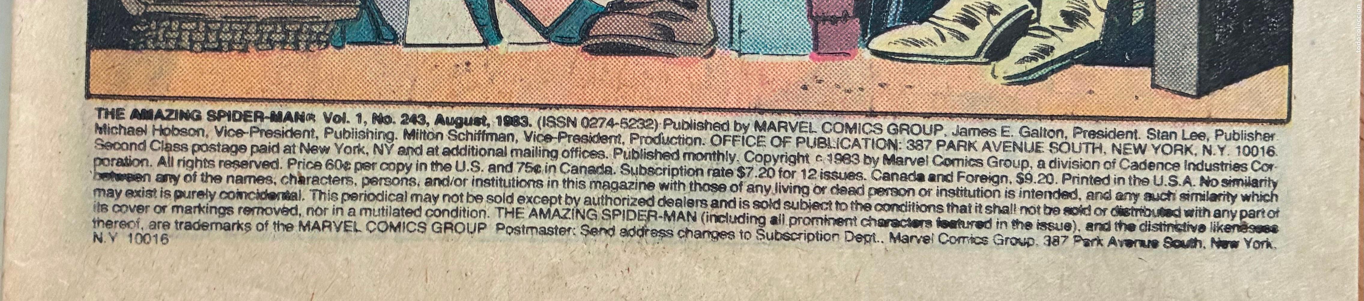 C&oacute;mics: SPIDER MAN, MARVEL Numero 243, USA - Foto 4
