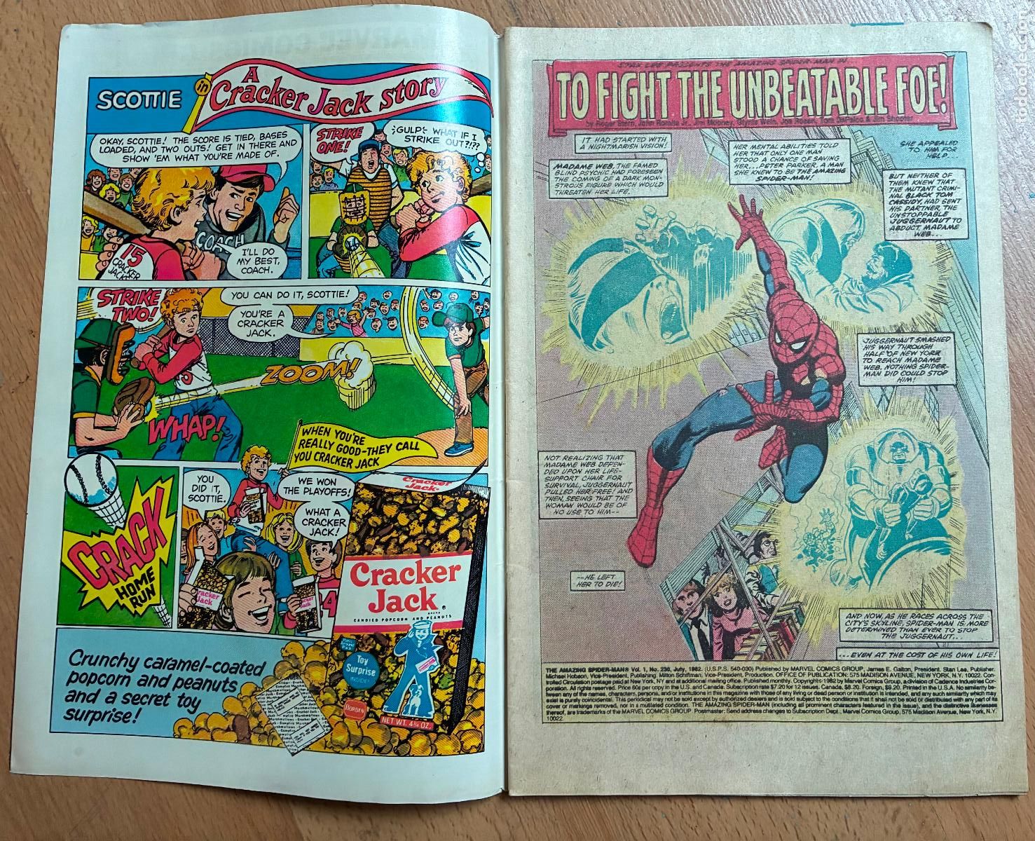 C&oacute;mics: SPIDER MAN , MARVEL Numero 230 USA - Foto 3