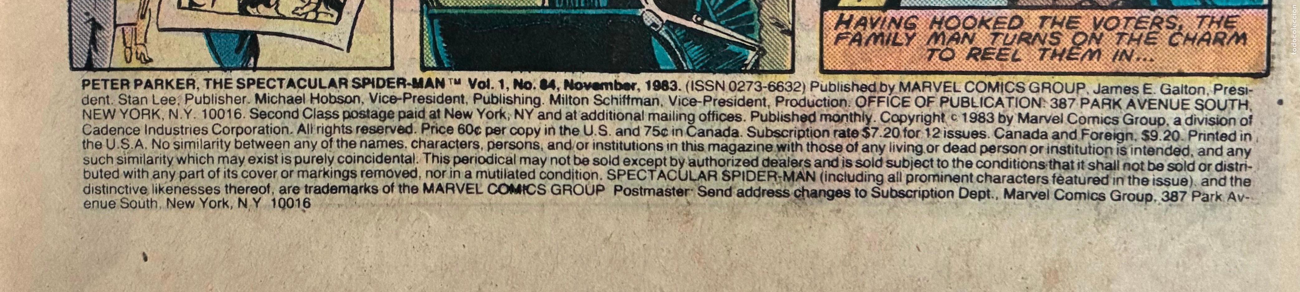 C&oacute;mics: SPIDER MAN MARVEL, Numero 84 USA - Foto 4