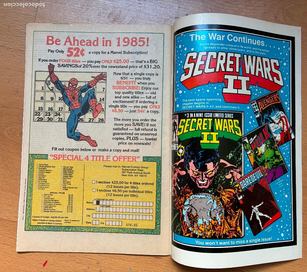C&oacute;mics: SPIDER MAN, MARVEL Numero 267 USA - Foto 5