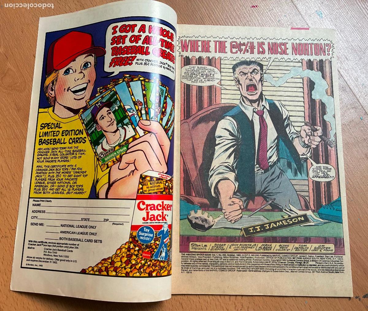 C&oacute;mics: SPIDER MAN, MARVEL Numero 233 USA - Foto 3