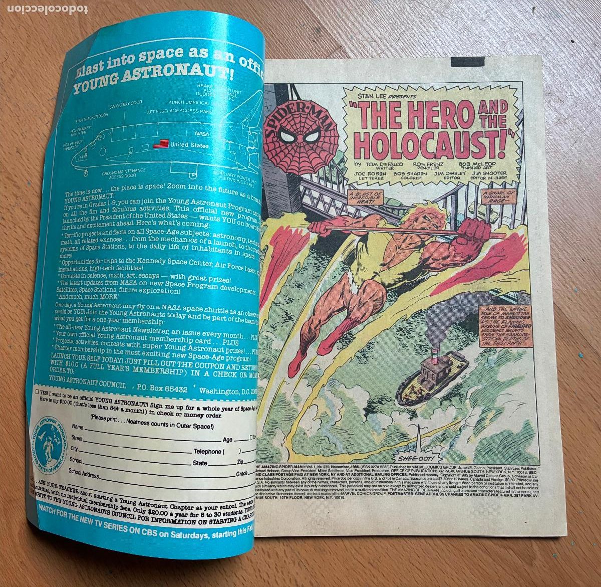 C&oacute;mics: SPIDER MAN, MARVEL Numero 270 USA - Foto 3