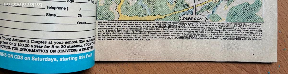 C&oacute;mics: SPIDER MAN, MARVEL Numero 270 USA - Foto 4