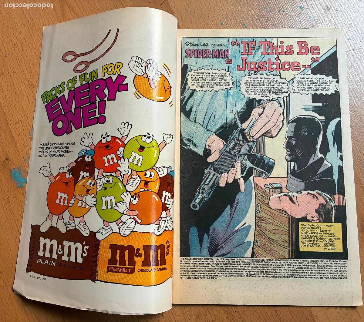 C&oacute;mics: SPIDER MAN, MARVEL Numero 278 USA - Foto 3