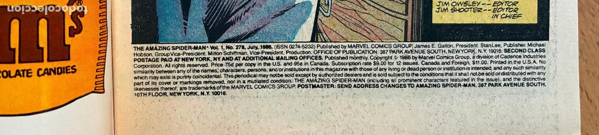 C&oacute;mics: SPIDER MAN, MARVEL Numero 278 USA - Foto 4