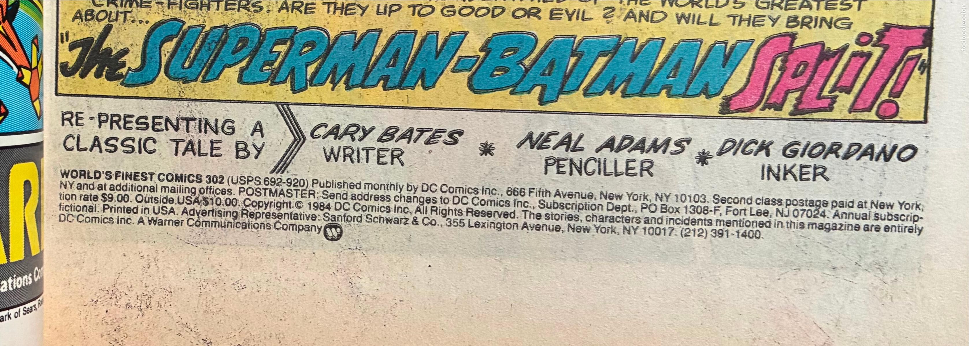C&oacute;mics: SUPERMAN & BATMAN, Numero 302, DC, USA - Foto 3