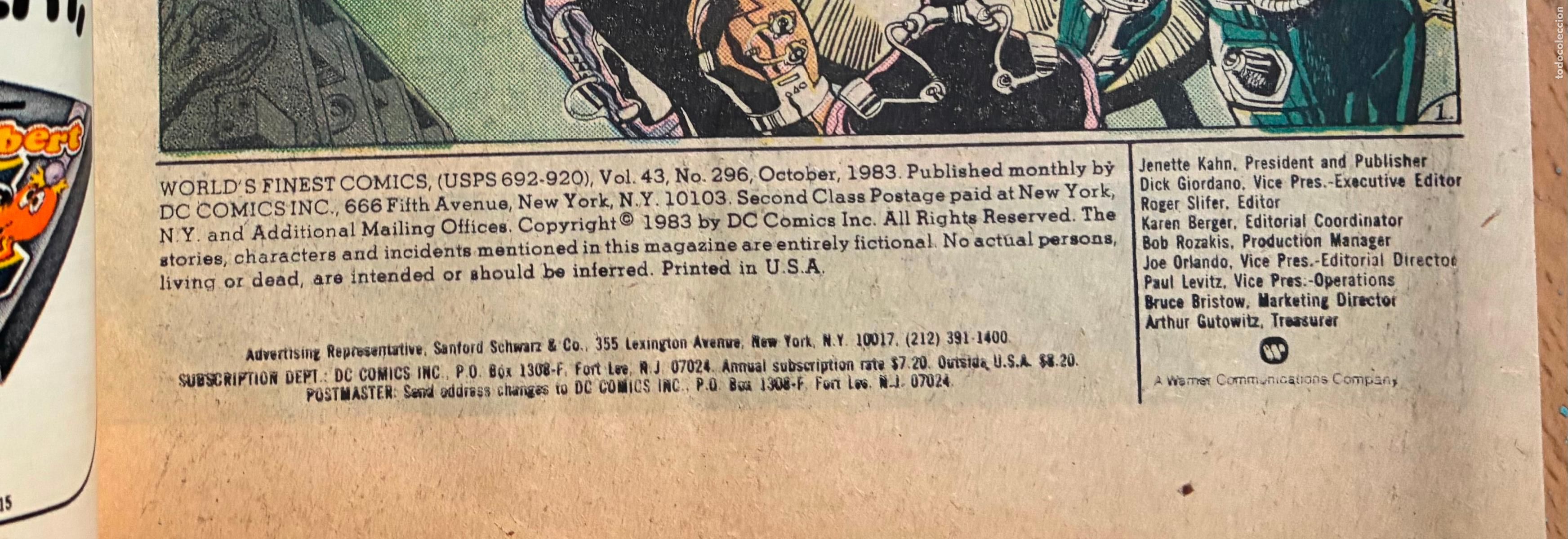C&oacute;mics: SUPERMAN & BATMAN, Numero 296, DC, USA - Foto 4