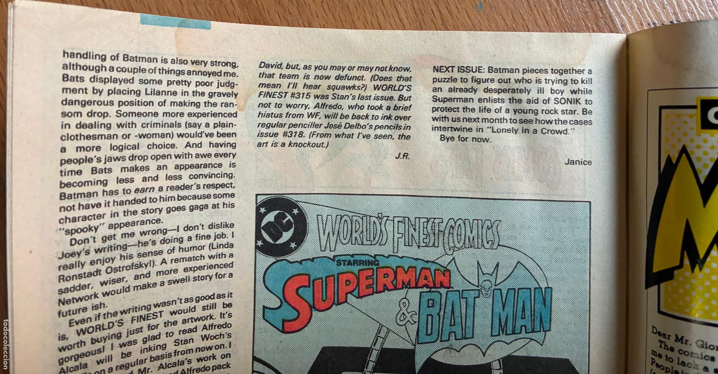 C&oacute;mics: SUPERMAN & BATMAN, Numero 317 DC, USA - Foto 4