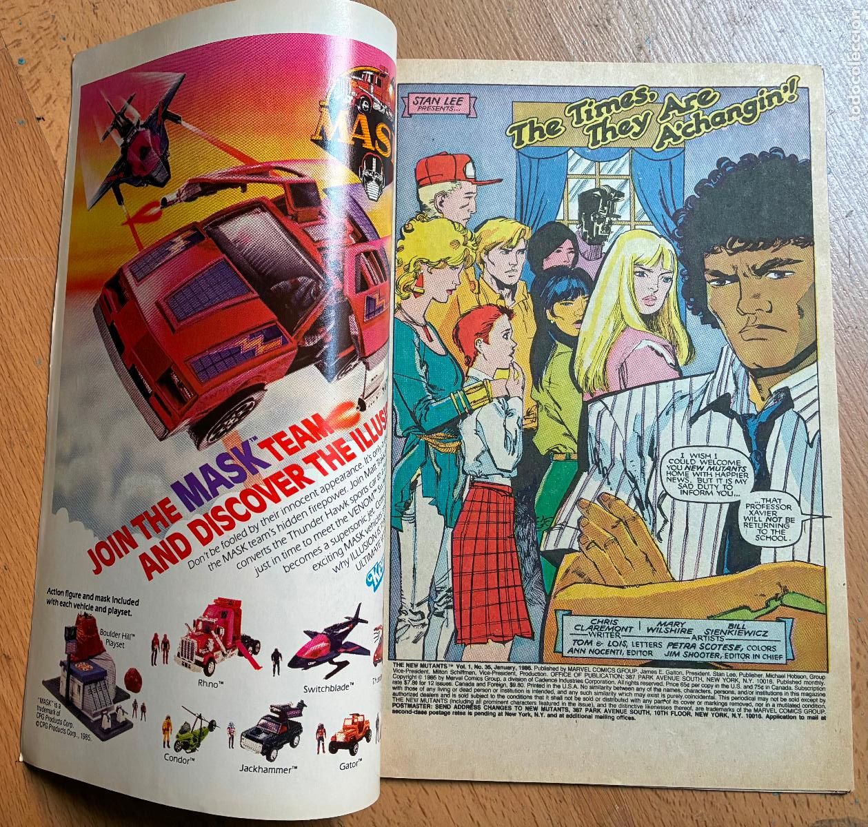 C&oacute;mics: THE NEW MUTANTS, Numero 35, MARVEL, USA - Foto 3