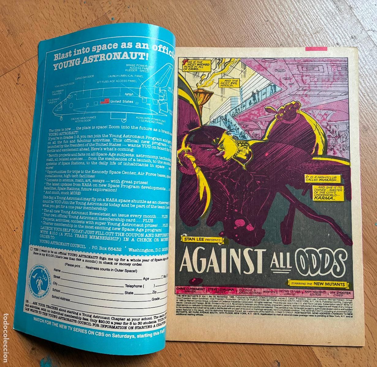 C&oacute;mics: THE NEW MUTANTS, Numero 35, MARVEL, USA - Foto 3