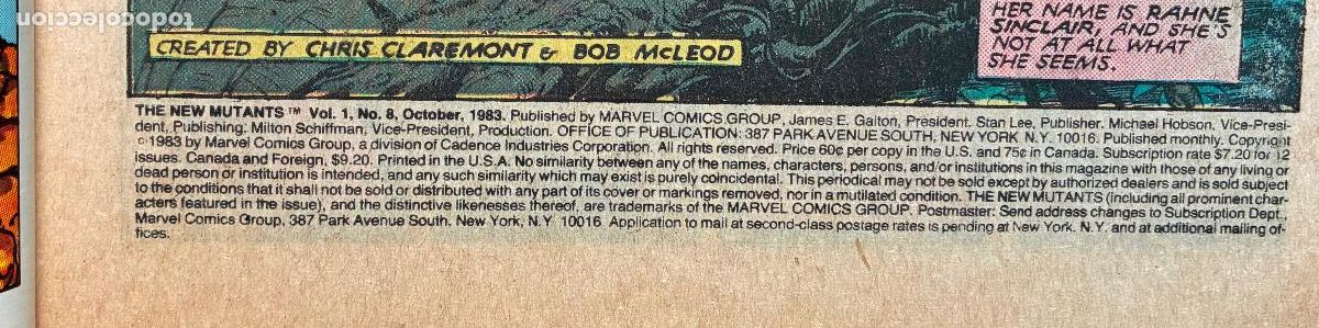 C&oacute;mics: THE NEW MUTANTS, Numero 8, MARVEL, USA - Foto 4