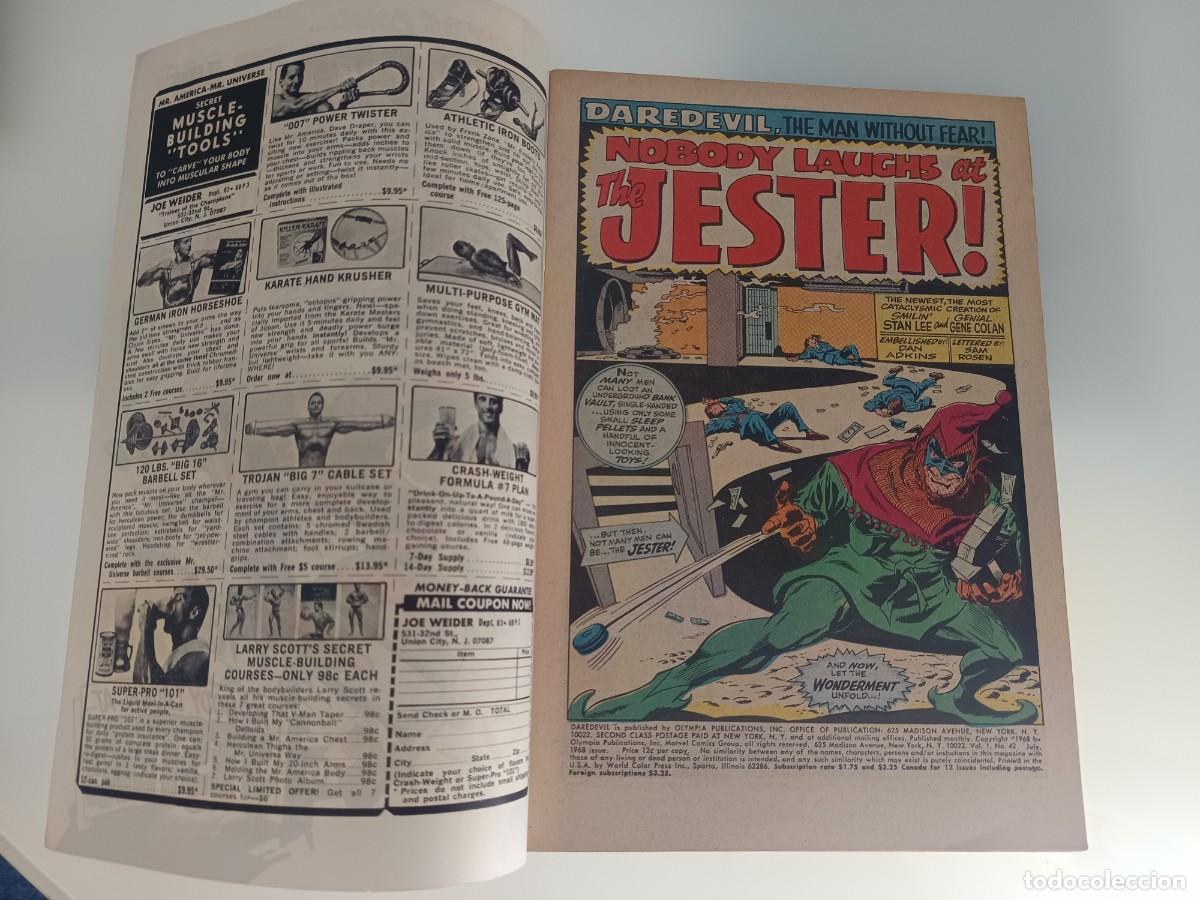 C&oacute;mics: Marvel Daredevil #42 1968 Fine+ condition - Foto 6