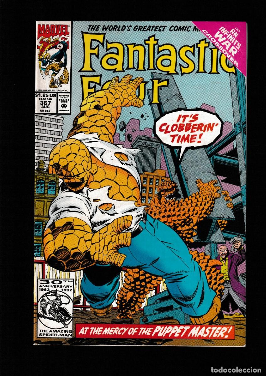 C&oacute;mics: FANTASTIC FOUR 367 - MARVEL 1992 VFN/NM / INFINITY WAR - Foto 1