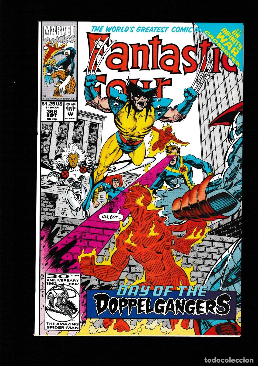 C&oacute;mics: FANTASTIC FOUR 368 - MARVEL 1992 VFN/NM / INFINITY WAR - Foto 1