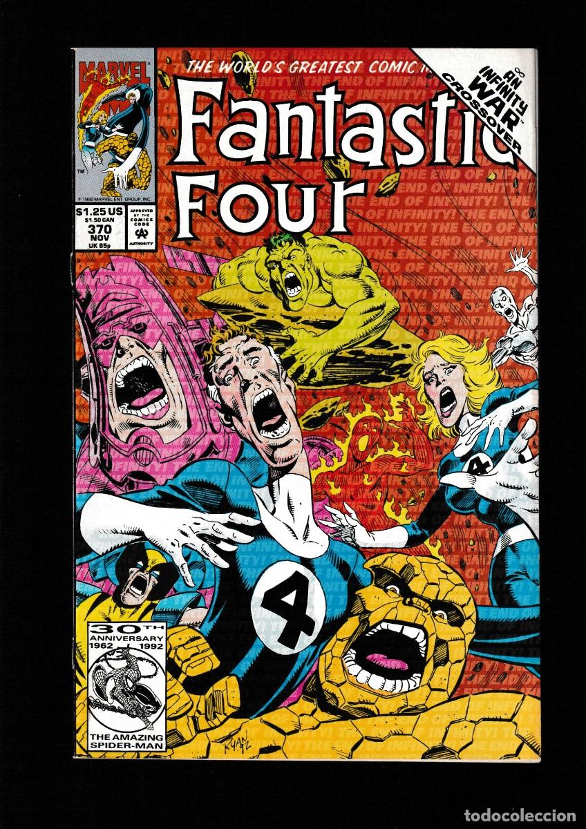 C&oacute;mics: FANTASTIC FOUR 370 - MARVEL 1992 VFN/NM / INFINITY WAR - Foto 1