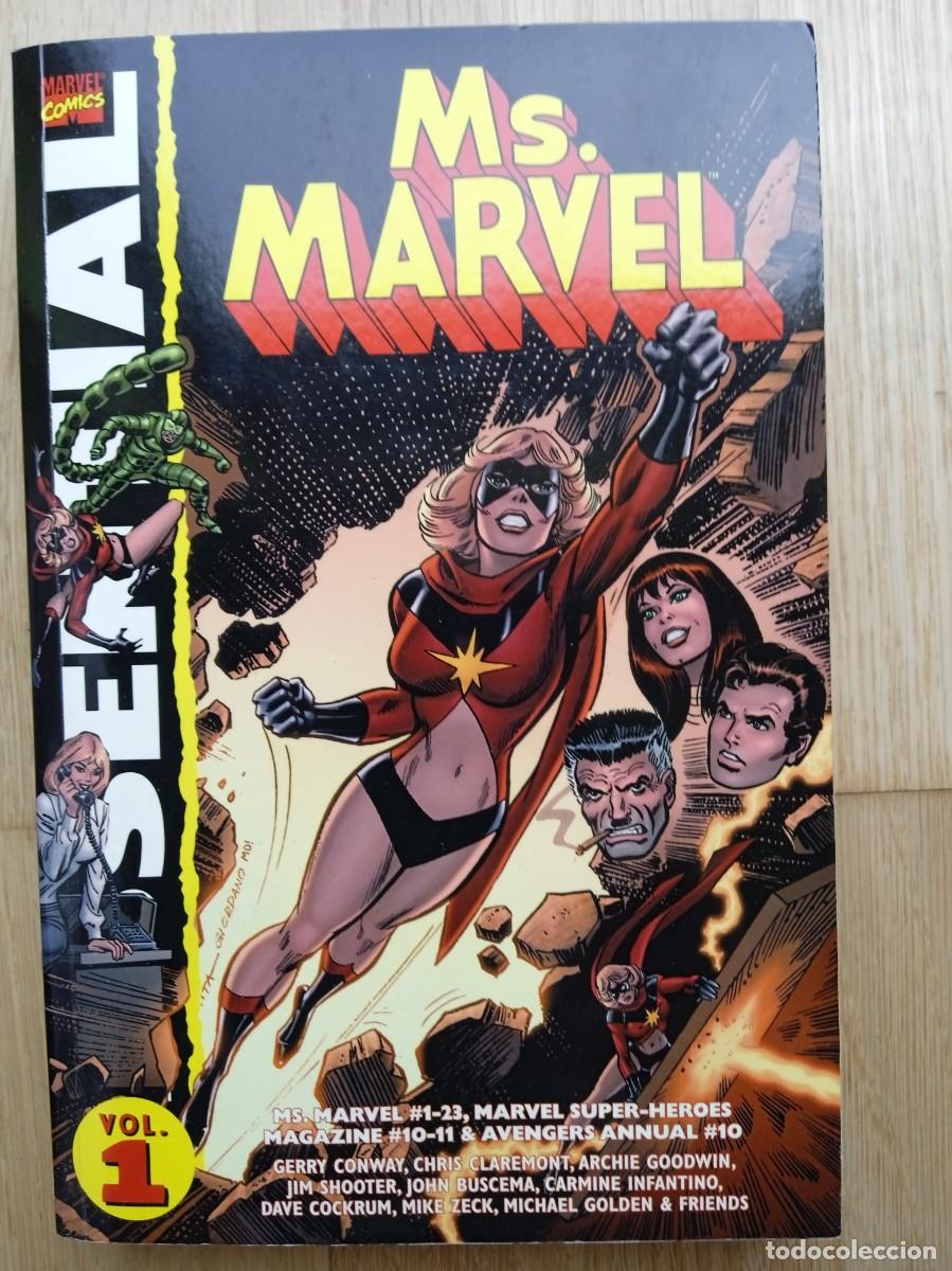 C&oacute;mics: MS. MARVEL ESSENTIAL Comic Marvel en ingl&eacute;s 26 C&oacute;mics USA Blanco y Negro - Foto 1