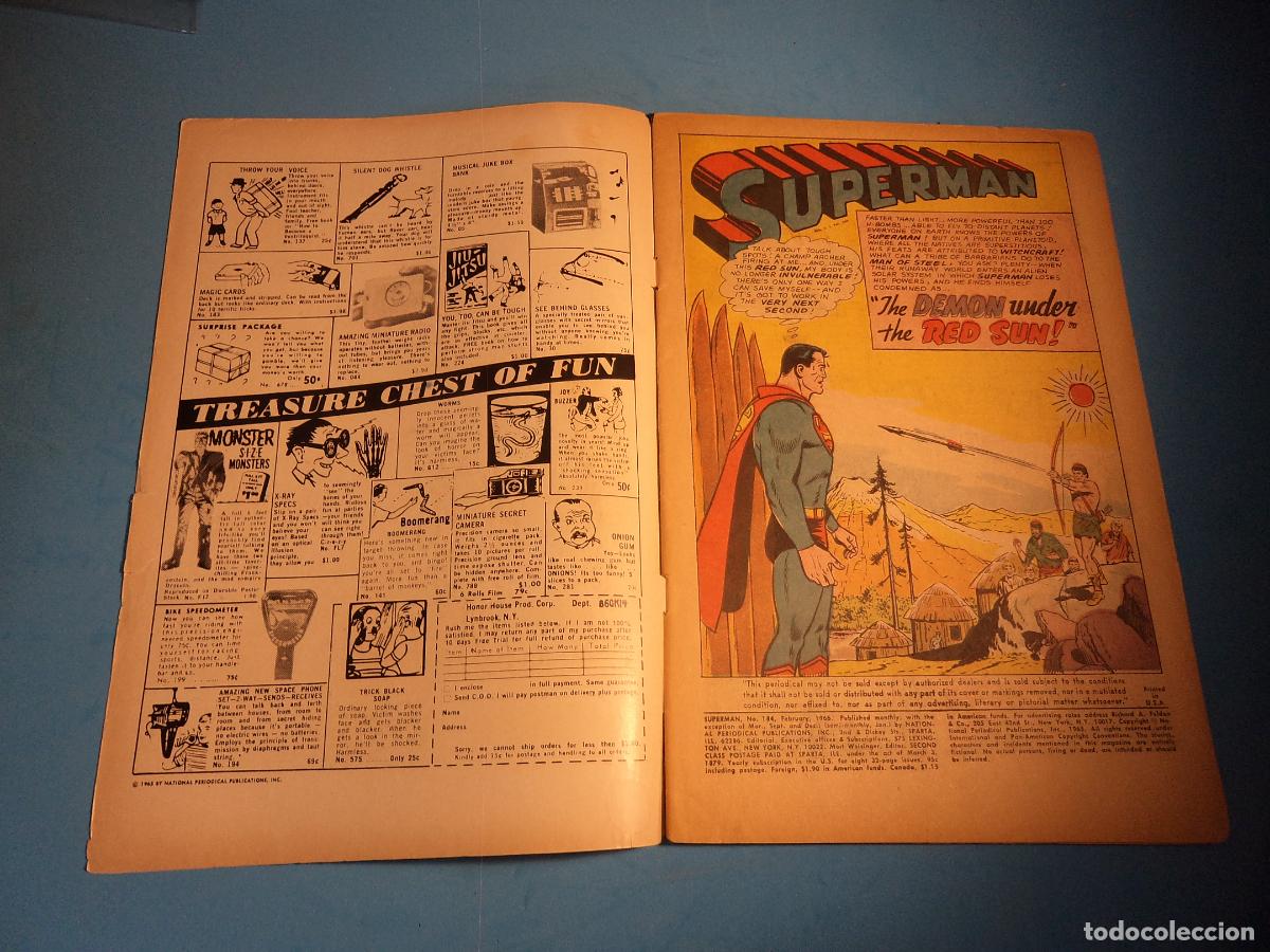 C&oacute;mics: Superman. N&ordm; 184. DC. VG. (Ref. ZZ-16) - Foto 2