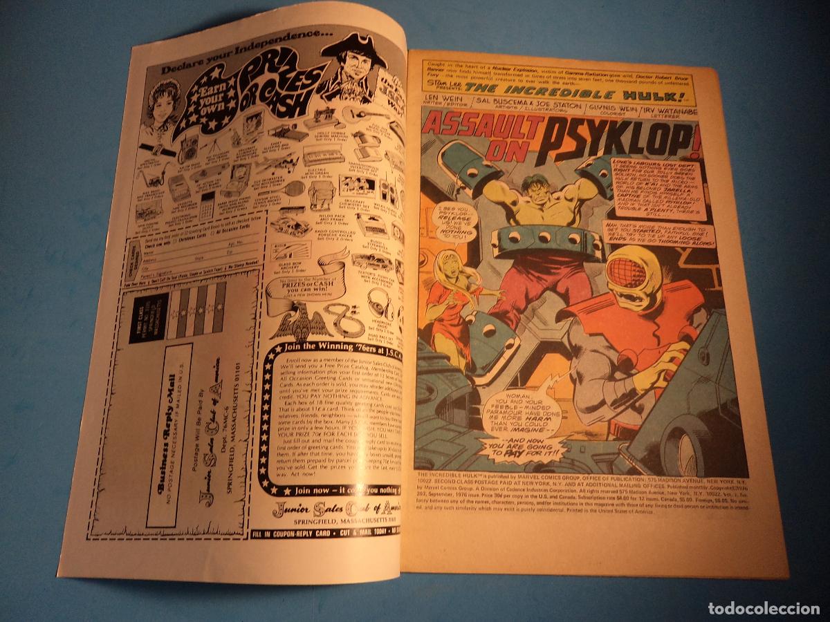 C&oacute;mics: The Incredible Hulk. N&ordm; 203. Marvel. FN. (Ref. ZZ-16) - Foto 2