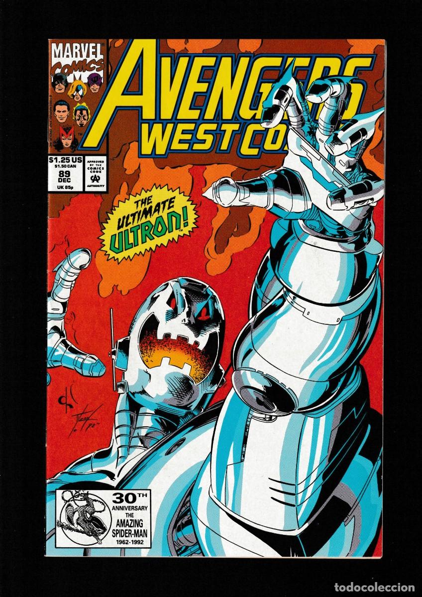 C&oacute;mics: AVENGERS WEST COAST 89 - MARVEL 1992 VFN/NM - Foto 1