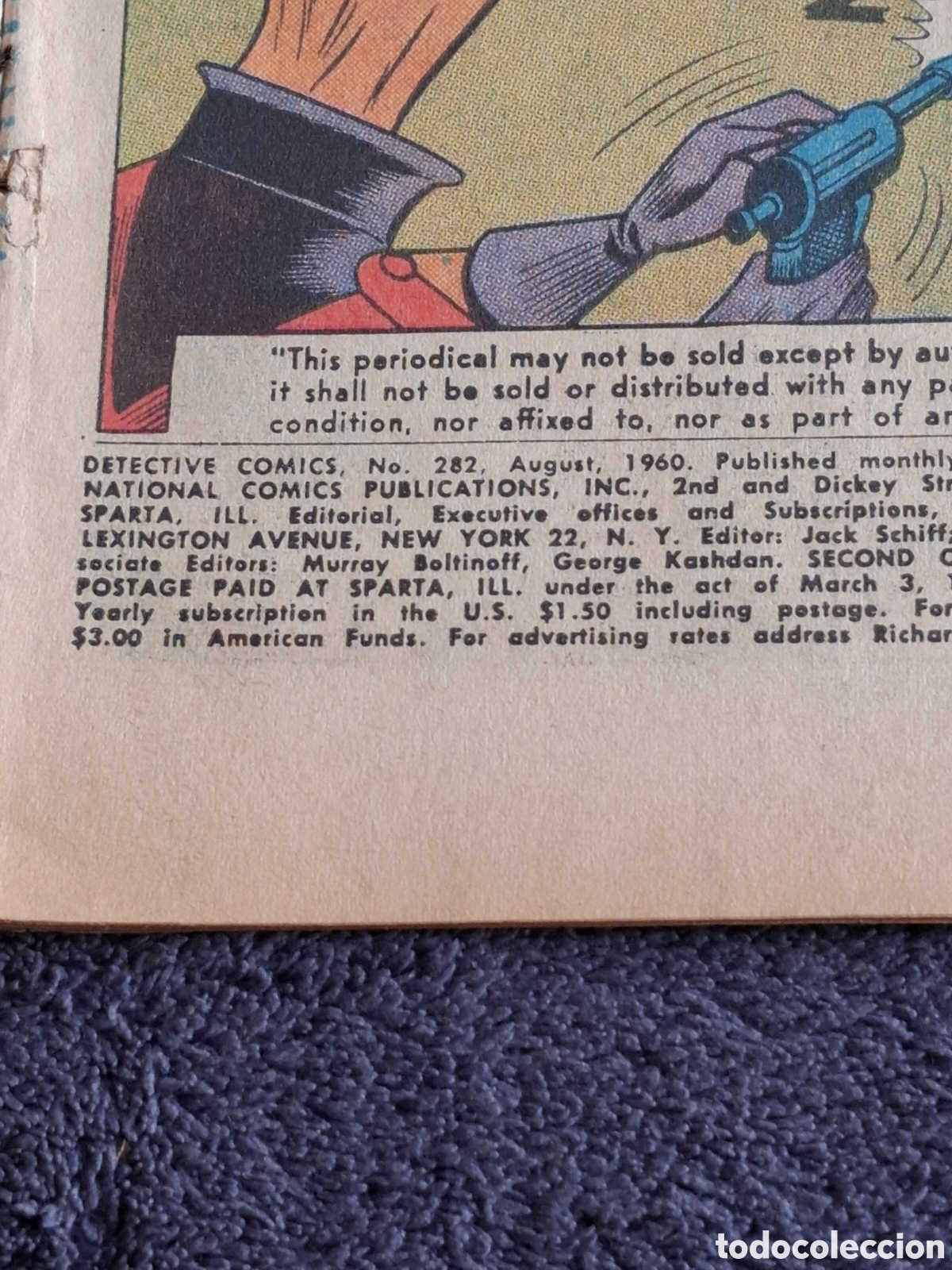 C&oacute;mics: L22. Detective Comics - Batman #282 August 1960, Batmans Interplanetary Rival. - Foto 3