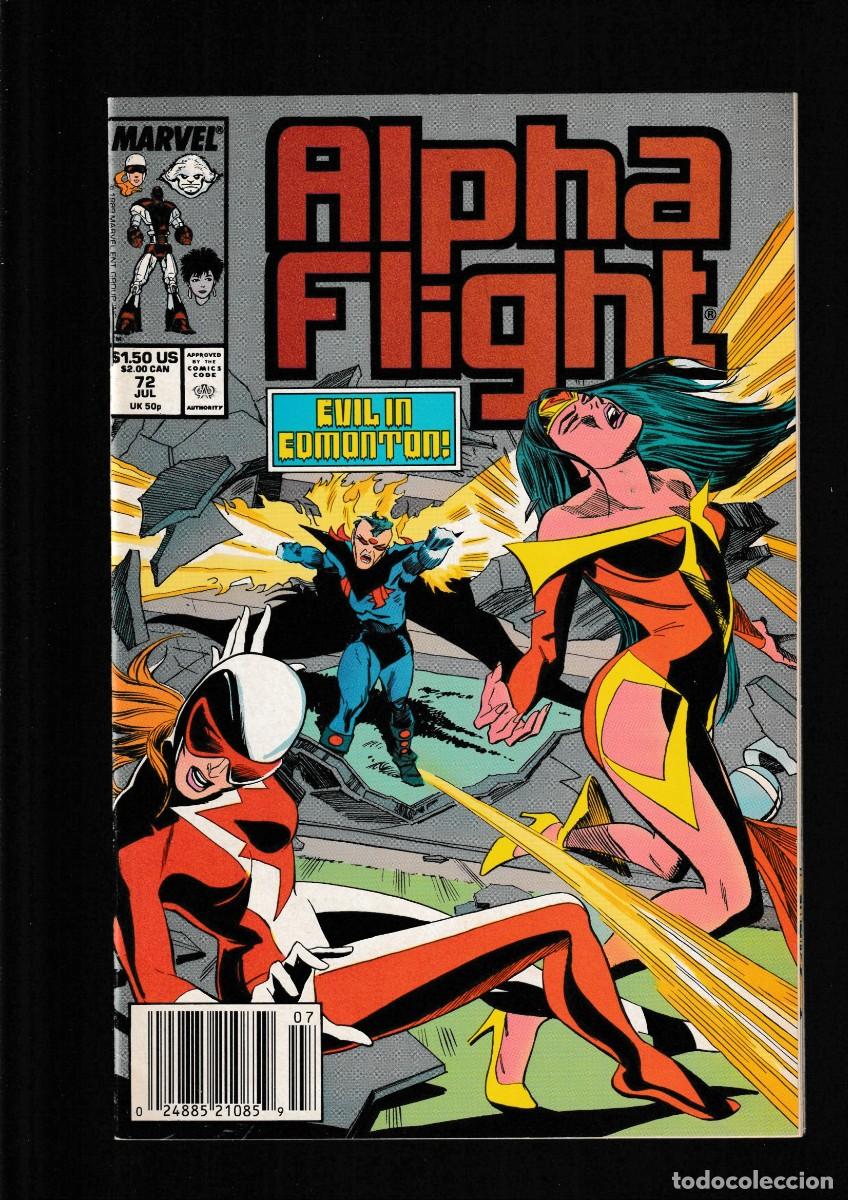 C&oacute;mics: ALPHA FLIGHT 72 - MARVEL 1989 VFN - Foto 1