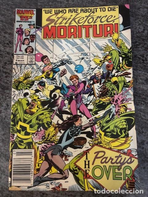 C&oacute;mics: STRIKEFORCE MORITURI N&ordm; 4 (MARZO 1987). ORIGINAL MARVEL. ACEPTABLE ESTADO - Foto 1