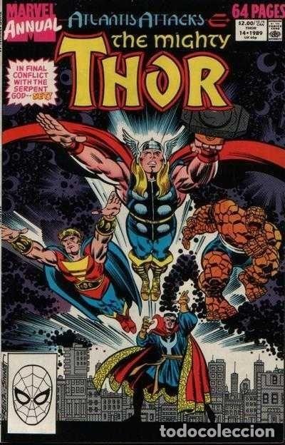 C&oacute;mics: THOR ANNUAL 14. ATLANTIS ATTACKS. MARVEL COMICS. - Foto 1