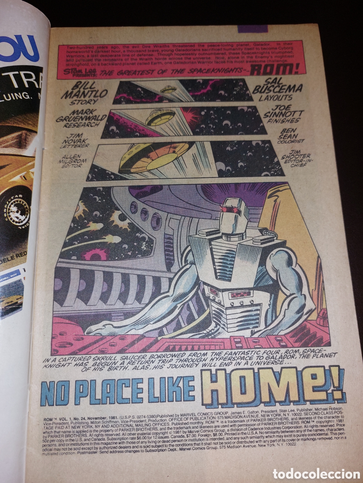C&oacute;mics: ROM SPACEKNIGHT 24 - MARVEL 1981 / PORTADA DE MILGROM - Foto 3