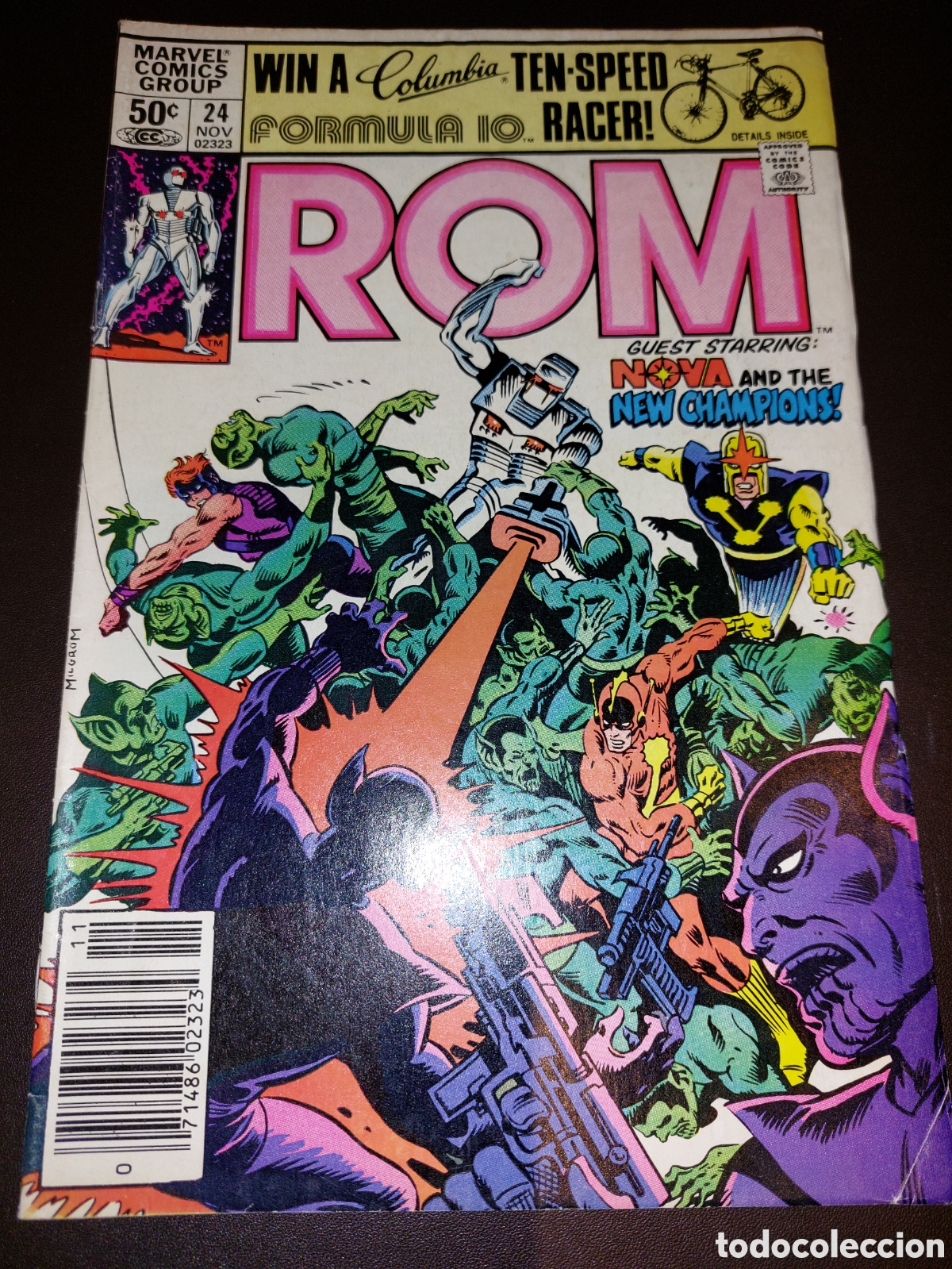 C&oacute;mics: ROM SPACEKNIGHT 24 - MARVEL 1981 / PORTADA DE MILGROM - Foto 1