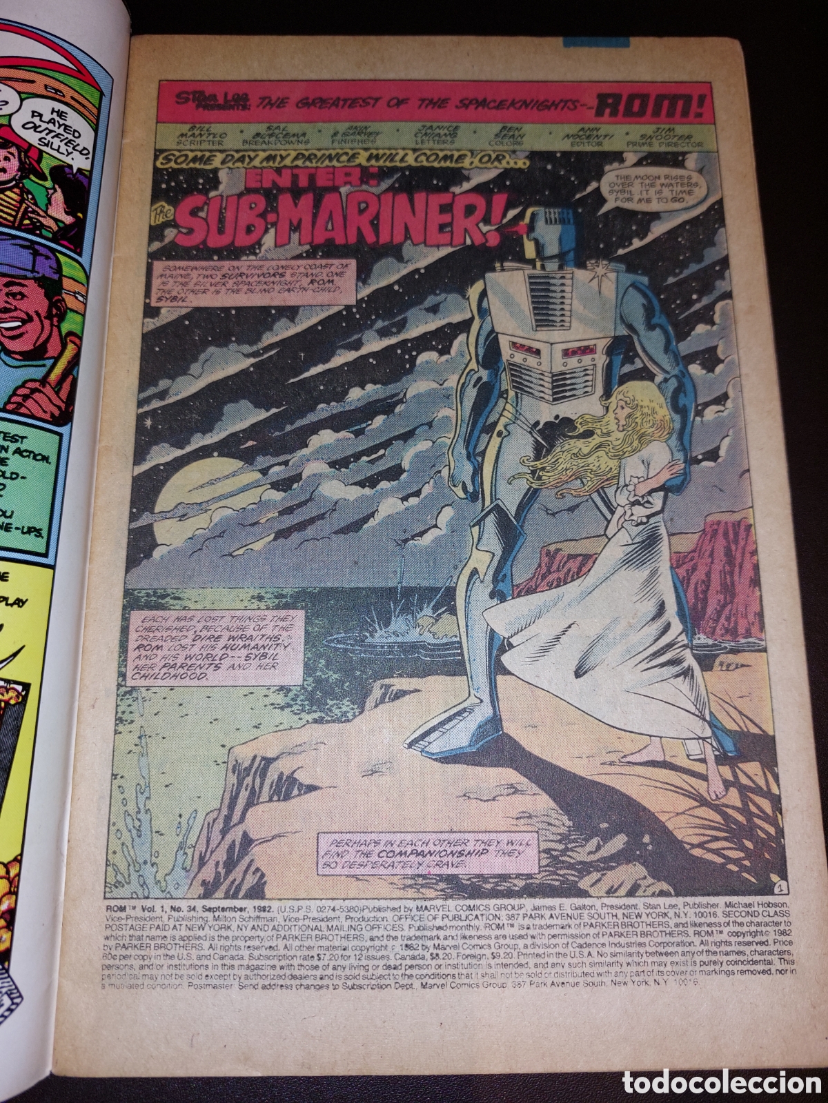 C&oacute;mics: ROM SPACEKNIGHT 34 - MARVEL 1982 / PORTADA DE MILGROM - Foto 3