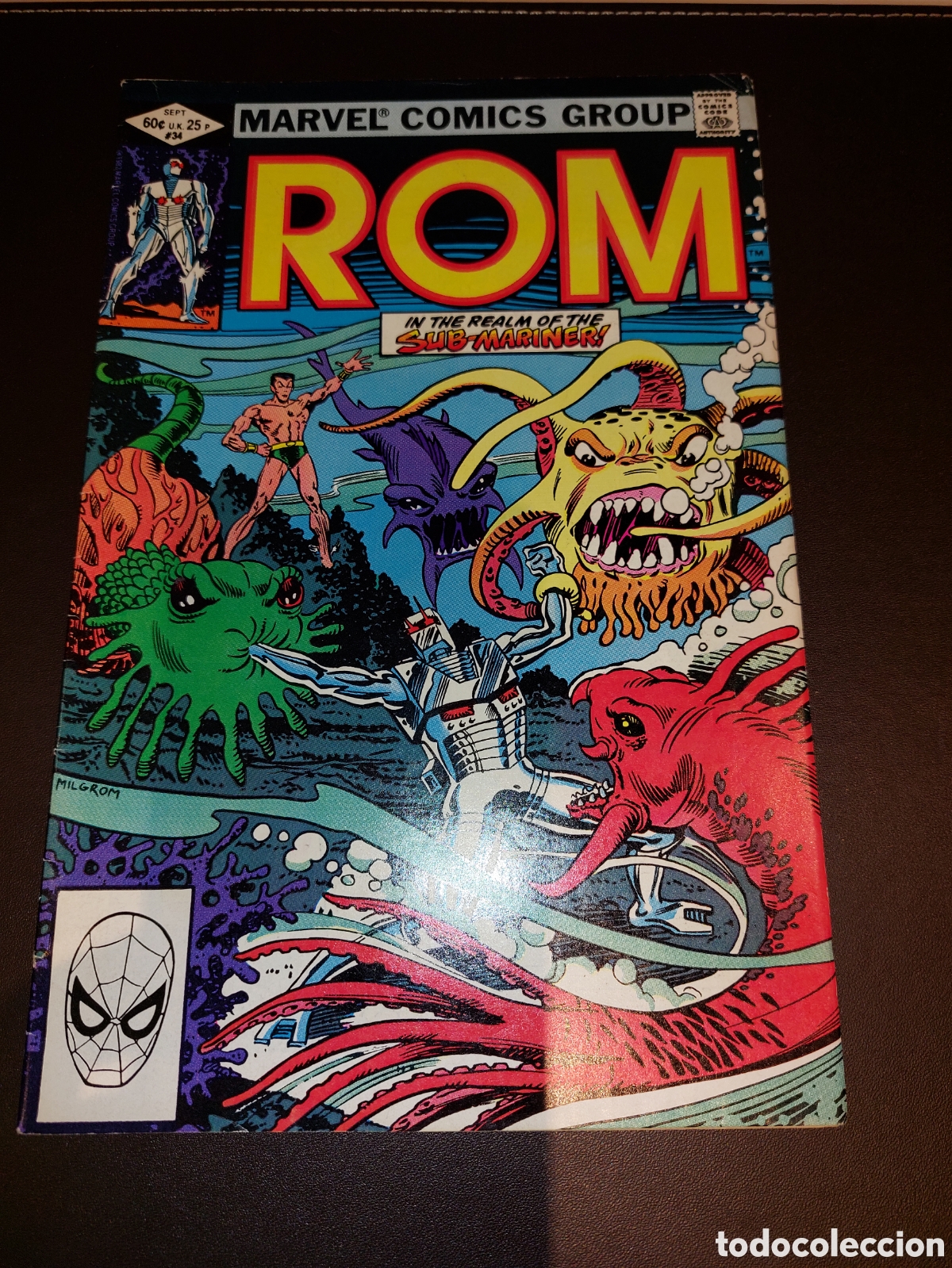 C&oacute;mics: ROM SPACEKNIGHT 34 - MARVEL 1982 / PORTADA DE MILGROM - Foto 1