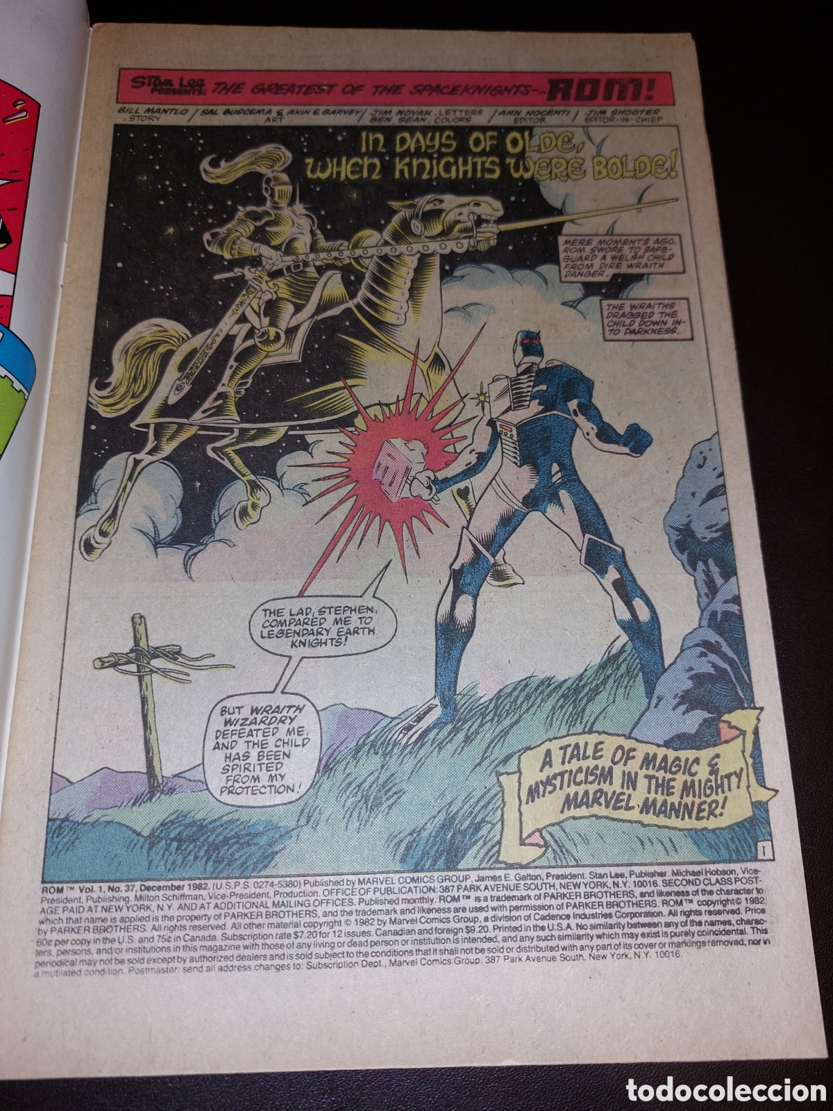 C&oacute;mics: ROM SPACEKNIGHT 37 - MARVEL 1982 / PORTADA DE MILGROM - Foto 3