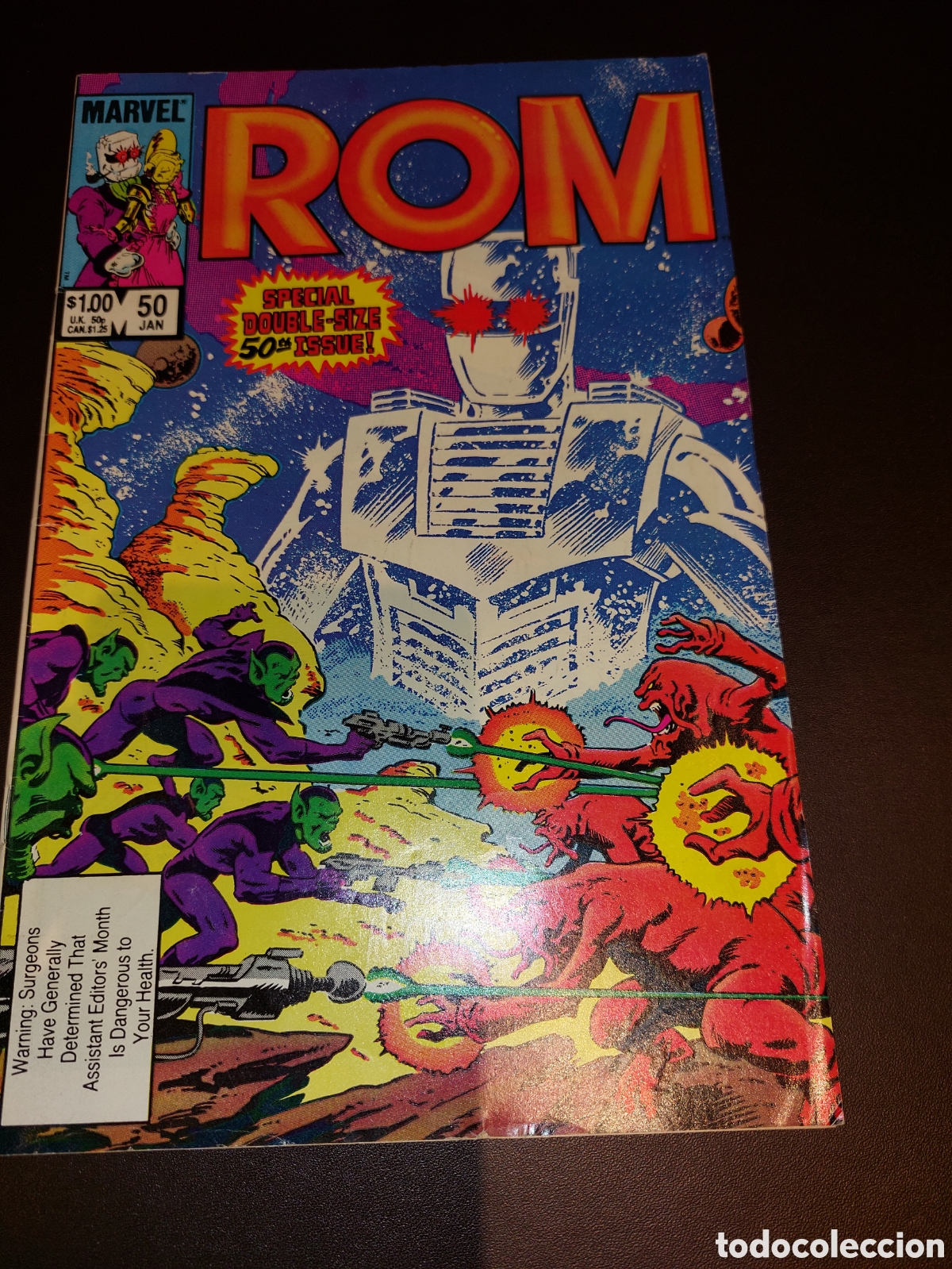 C&oacute;mics: ROM SPACEKNIGHT 50 - MARVEL 1984 / Special Double Size ASSISTANT EDITORS MONTH - Foto 1