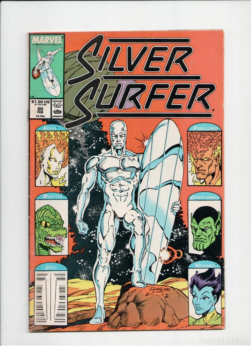 C&oacute;mics: SILVER SURFER #20 MARVEL COMICS 1989 + B&B - Foto 1