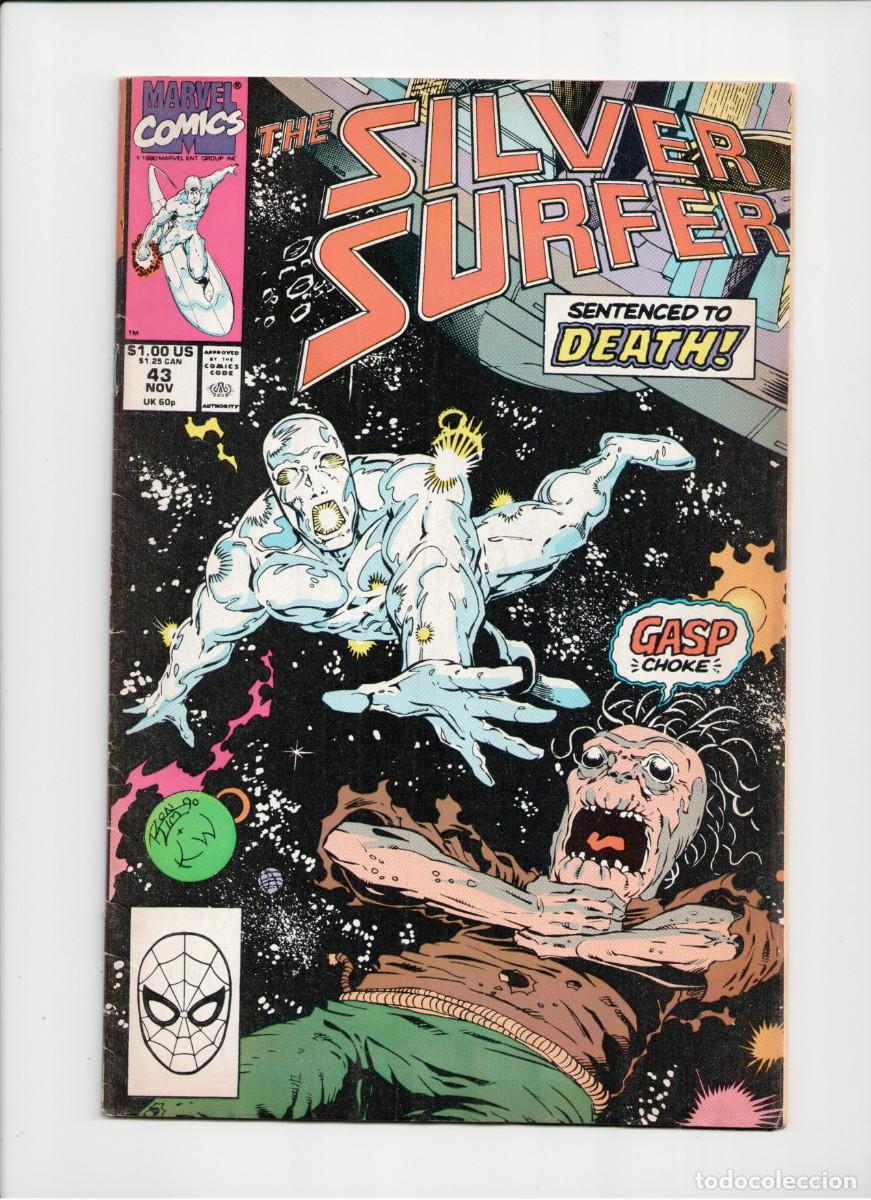 C&oacute;mics: SILVER SURFER #43 MARVEL COMICS 1990 + B&B - Foto 1