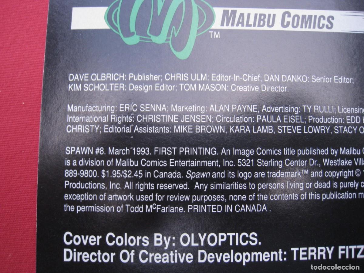 C&oacute;mics: SPAWN - N&ordm; 8 - IMAGE - MALIBU COMICS - EN INGLES. - Foto 7