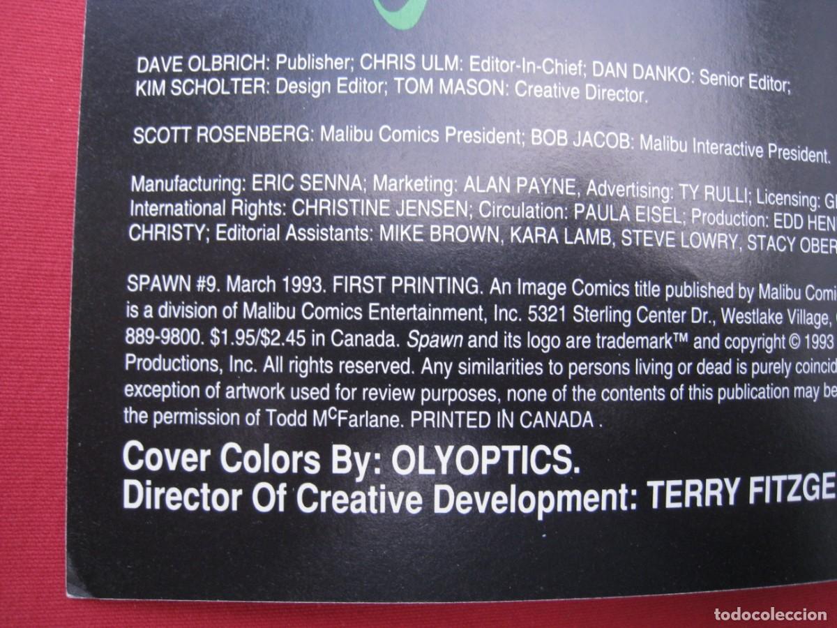 C&oacute;mics: SPAWN - N&ordm; 9 - IMAGE - MALIBU COMICS - EN INGLES. - Foto 7