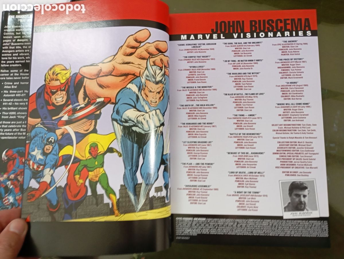 C&oacute;mics: JOHN BUSCEMA - MARVEL VISIONARIES - (EN INGL&Eacute;S) - Foto 3