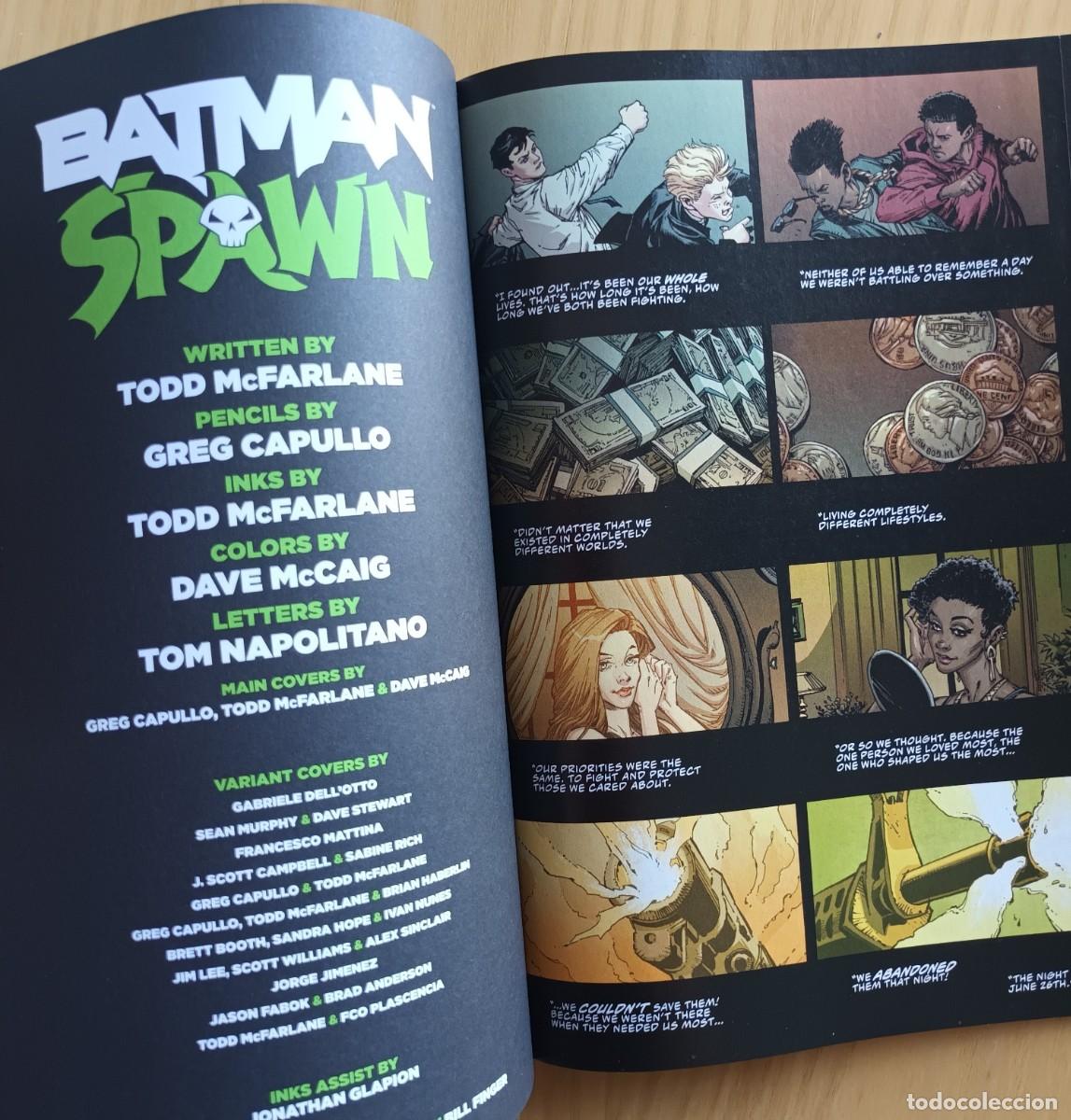C&oacute;mics: Dibujo original sobre blank cover del c&oacute;mic Batman/ Spawn - Foto 3