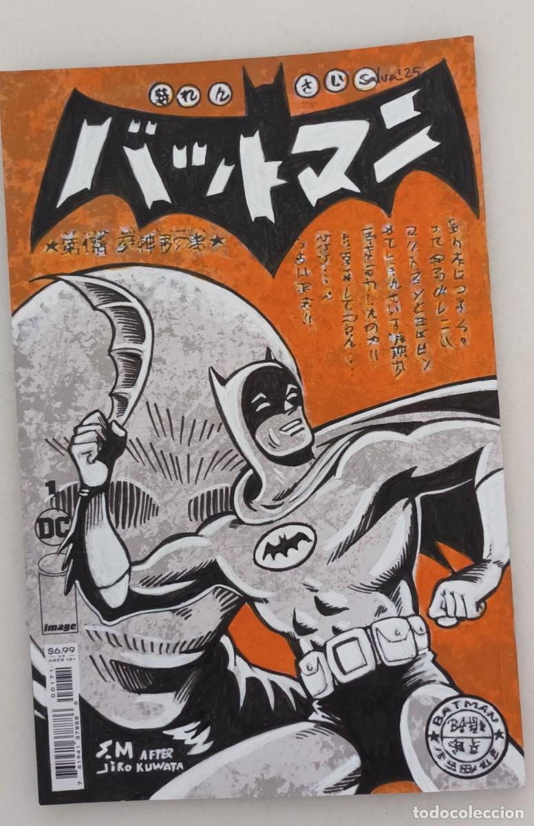 C&oacute;mics: Dibujo original sobre blank cover del c&oacute;mic Batman/ Spawn - Foto 1