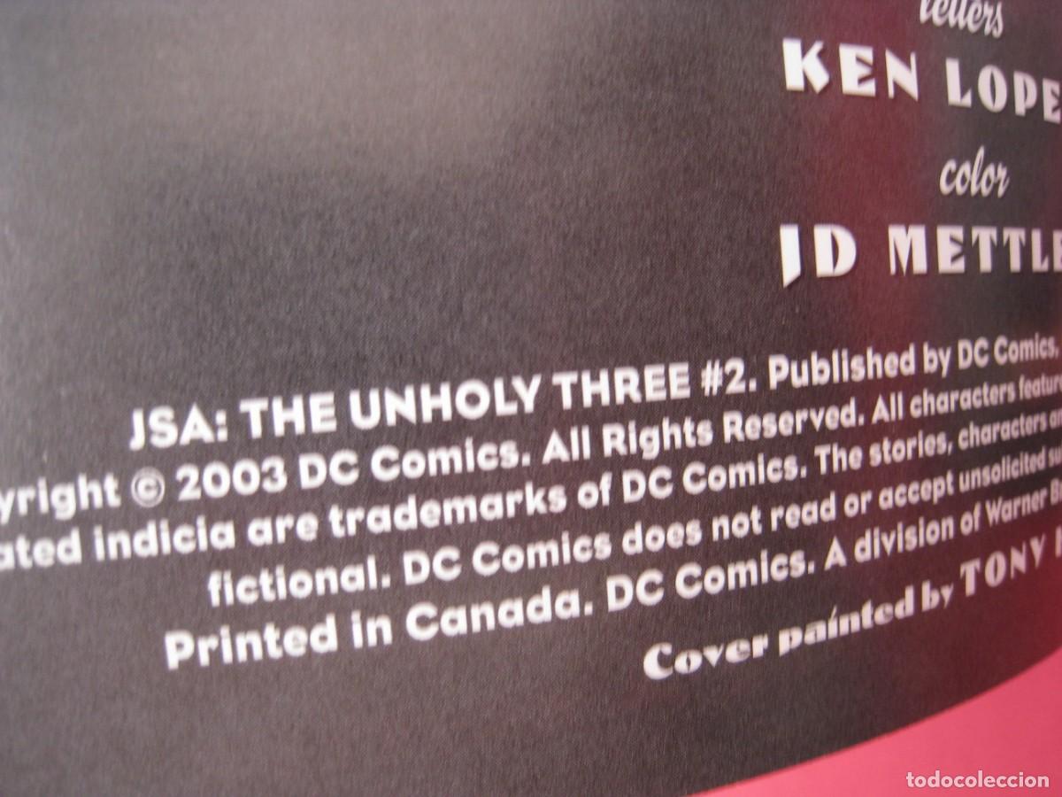 C&oacute;mics: JSA - THE UNHOLY THREE - N&ordm; 2 - DC COMICS - EN INGLES. - Foto 6