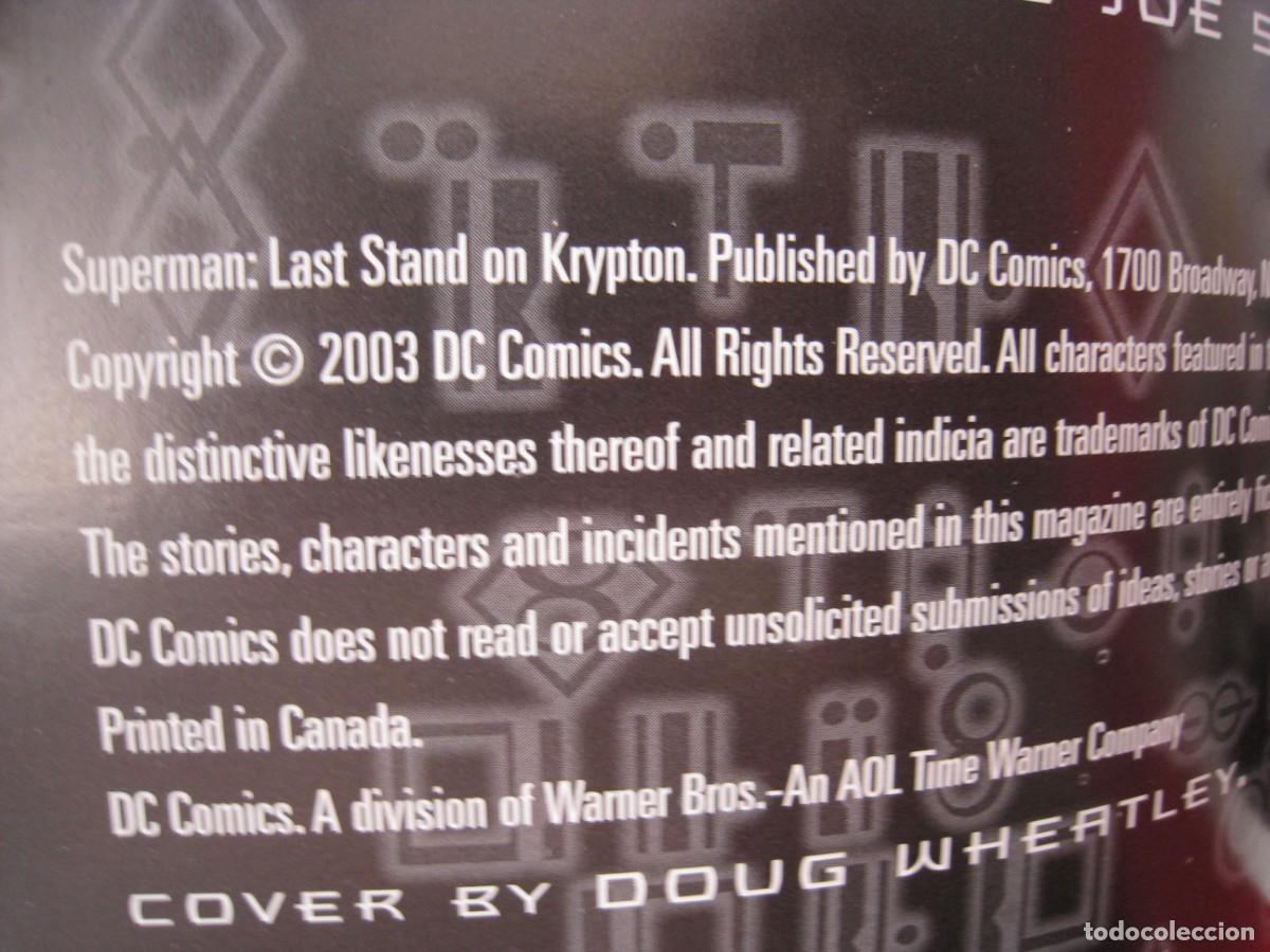 C&oacute;mics: SUPERMAN - LAST STAND ON KRYPTON - DC COMICS - EN INGLES. - Foto 6