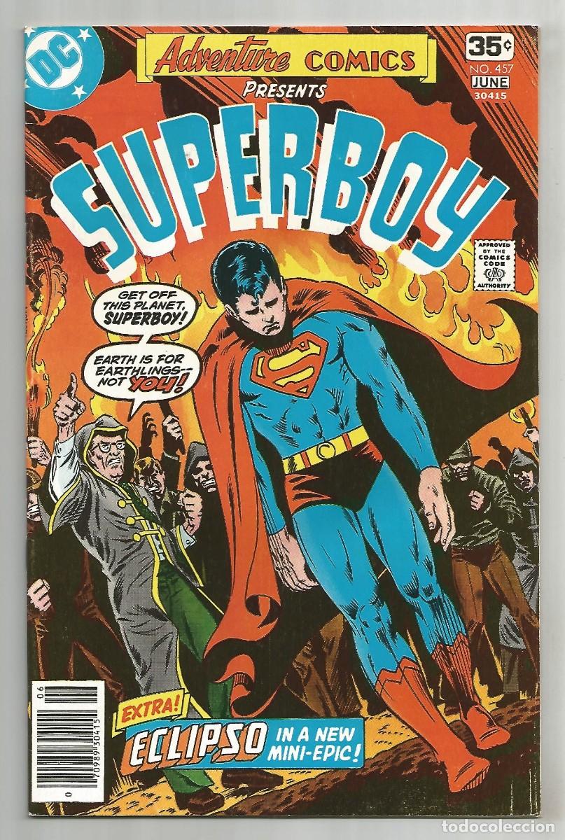 C&oacute;mics: ADVENTURE COMICS #457 VF(8.0), SUPERBOY DC COMICS 1978 - Foto 1