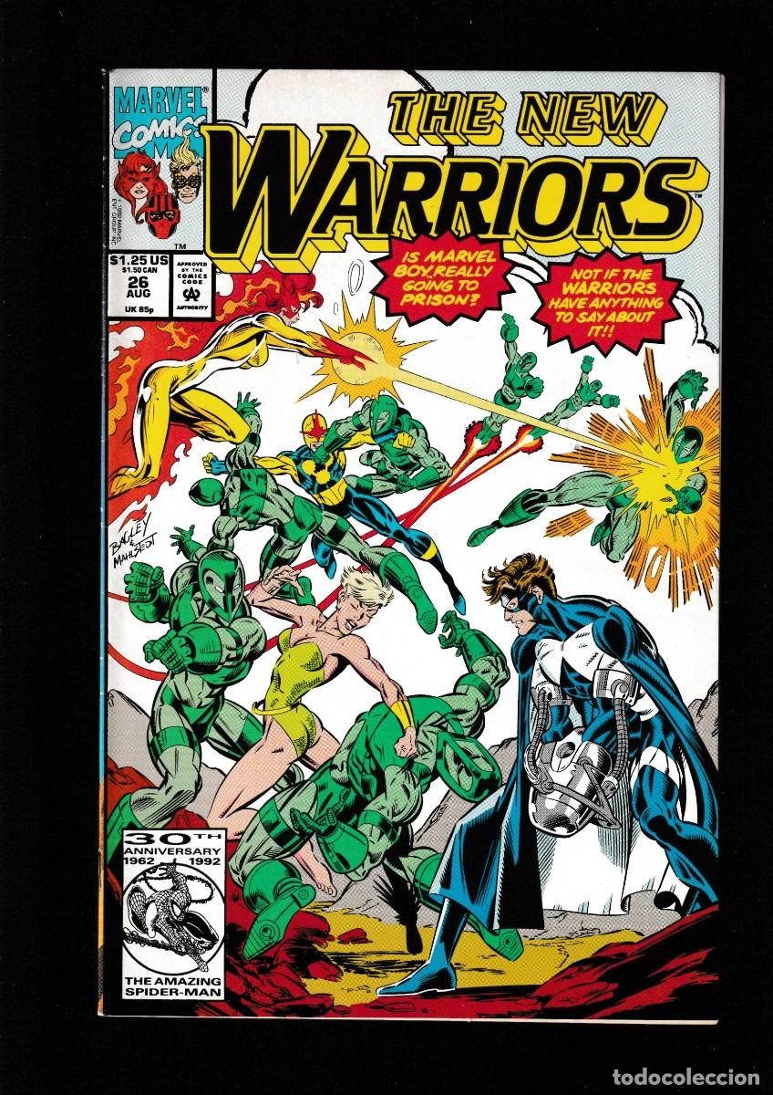 C&oacute;mics: NEW WARRIORS 26 - MARVEL 1992 VFN/NM - Foto 1