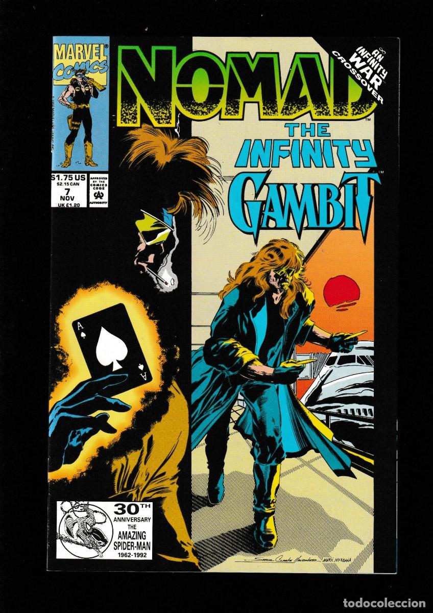 C&oacute;mics: NOMAD 7 - MARVEL 1992 VFN/NM / INFINITY WAR / GAMBIT - Foto 1