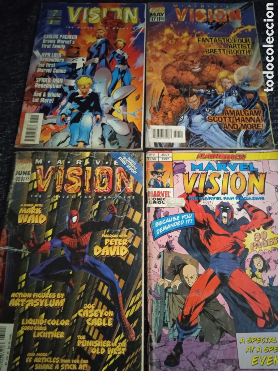C&oacute;mics: MARVEL VISION MAGAZINE -LOTE DE 4 EJEMPLARES - ALPHA FLIGHT, MARVEL COMICS USA - Foto 1