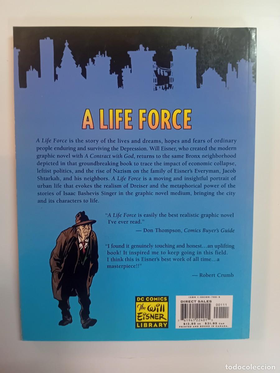 C&oacute;mics: A LIFE FORCE BY WILL EISNER , DC COMICS, INGLES. - Foto 2