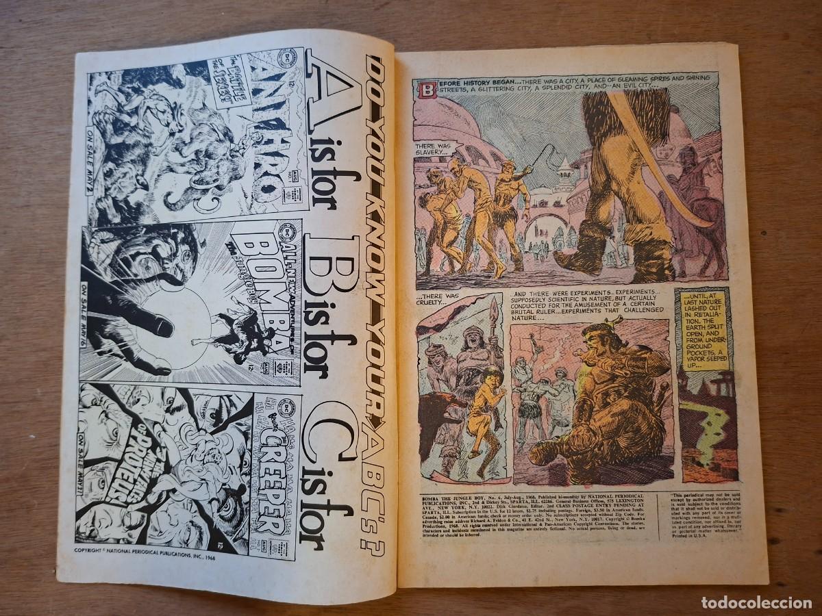 C&oacute;mics: DC - Bomba, The Jungle boy - Tebeos Comics 1968 - Foto 2