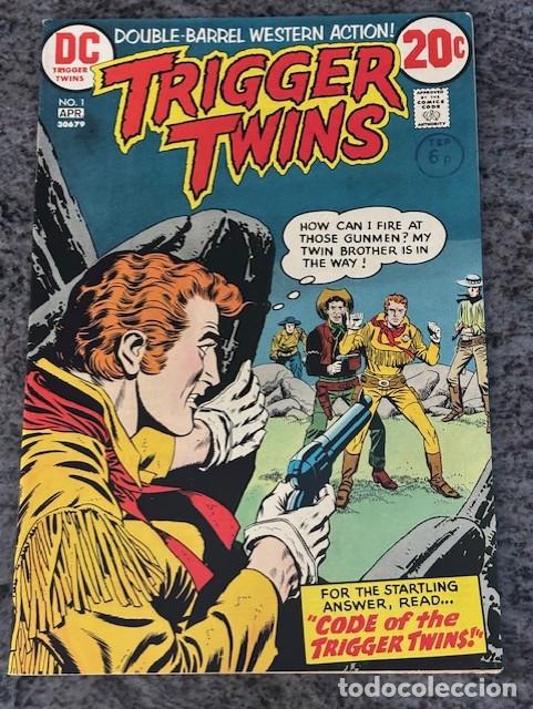 C&oacute;mics: TRIGGER TWINS N&ordm; 1 (ABRIL 1973). ORIGINAL DC. EXCELENTE ESTADO - Foto 1