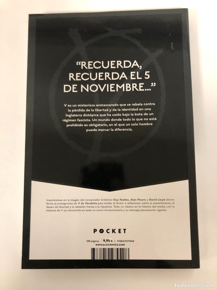 C&oacute;mics: V DE VENDETTA ALAN MOORE DAVID LLOYD DC BLACK LABEL POCKET - Foto 2